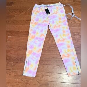 Tie-Dye Pants in Pink, Orange & Yellow